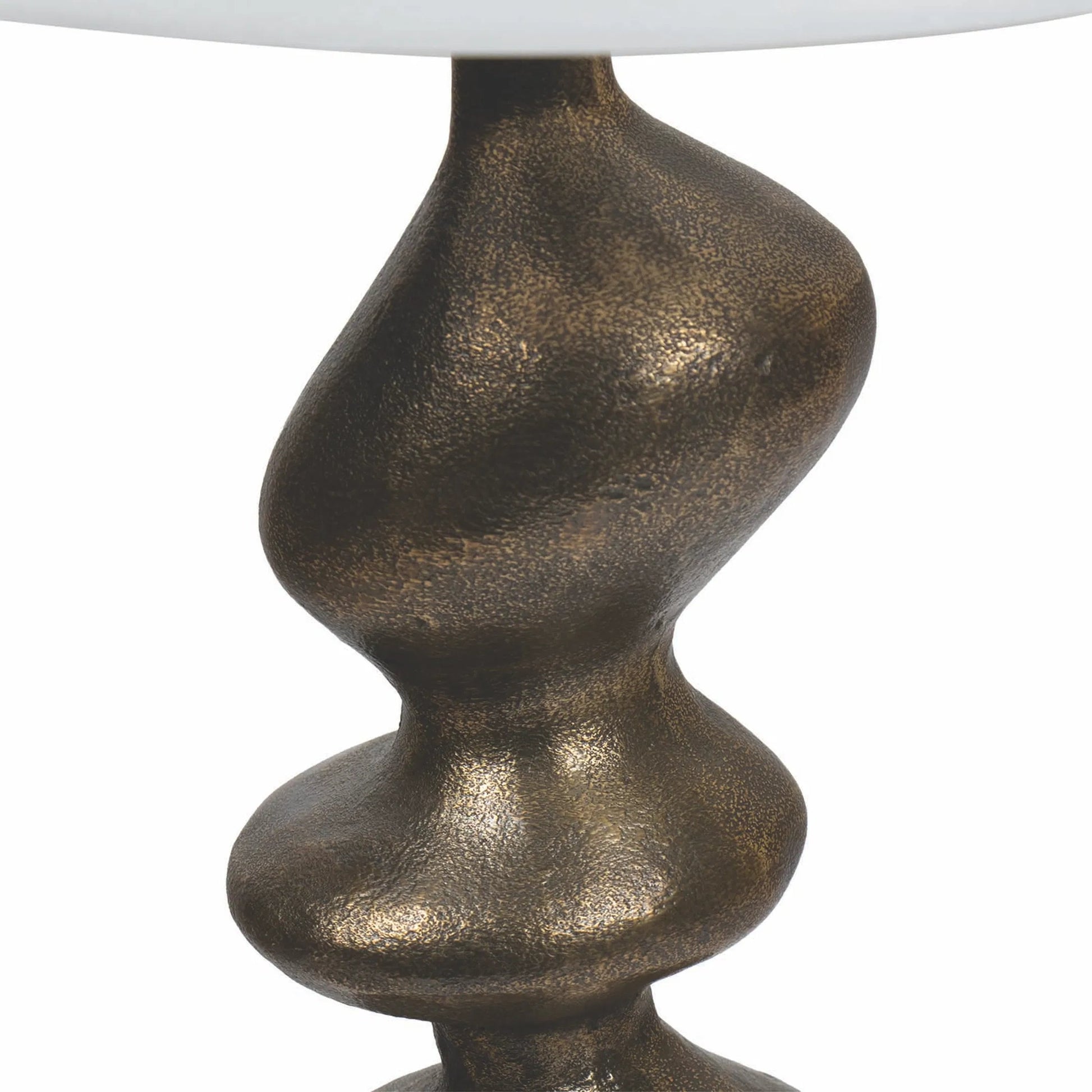 Blobby Table Lamp by Regina Andrew in brass. Made from aluminum in a modern style.