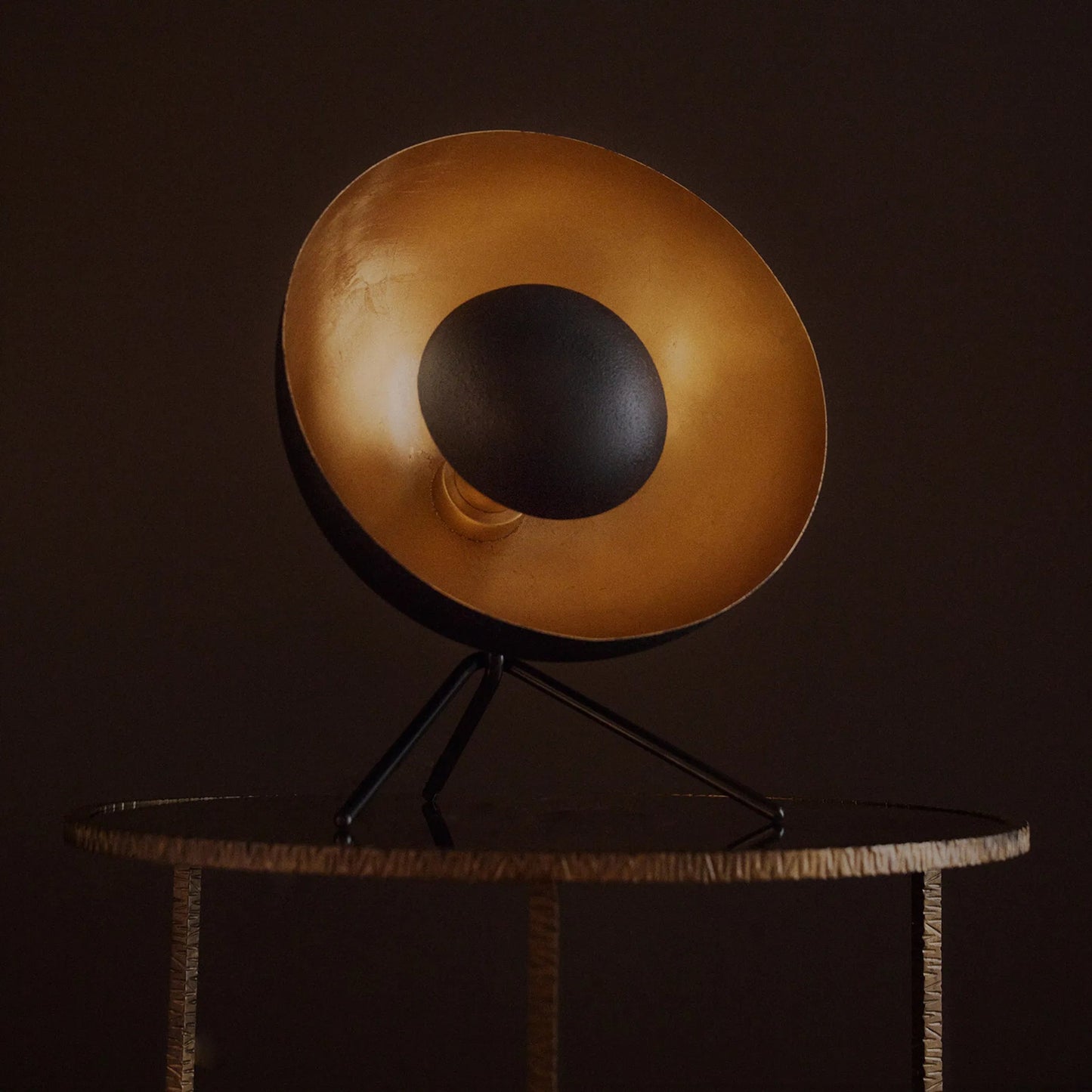 001 SI-2628995 | Lifestyle | Sigmund Table Lamp by Regina Andrew in black and blackened steel. Made from steel in a unique style.