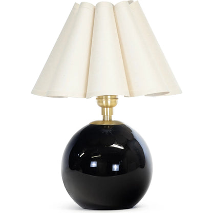 Giorgio Black Glass Mini Lamp by Regina Andrew in black and black. Made from glass in a unique style.