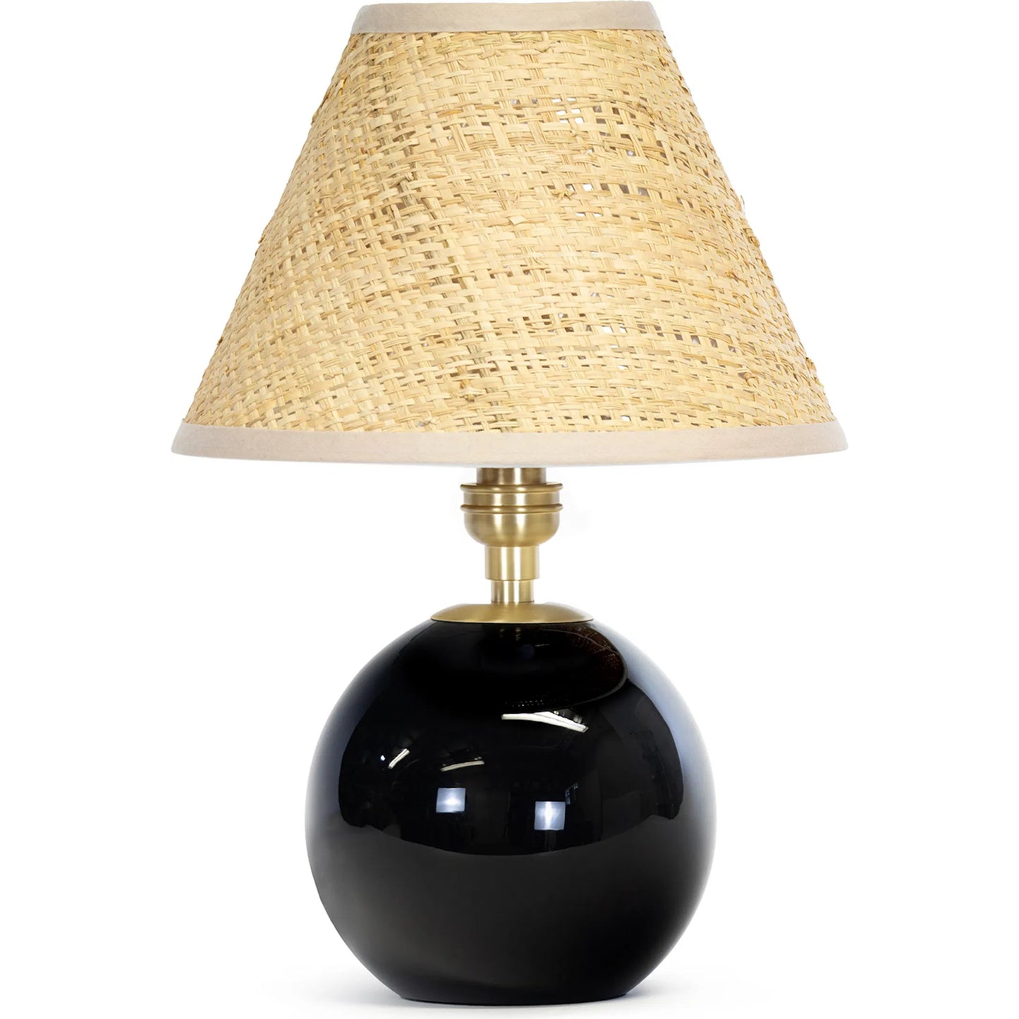 000 SI-2635160 | Primary Silo | Giorgio Black Glass Mini Lamp by Regina Andrew in black and black. Made from glass in a unique style.