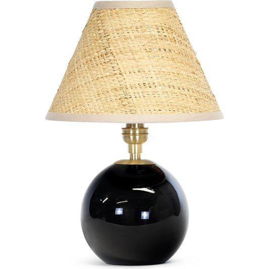 000 SI-2635160 | Primary Silo | Giorgio Black Glass Mini Lamp by Regina Andrew in black and black. Made from glass in a unique style.