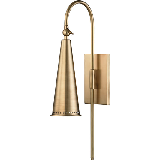 Alva Arched Wall Sconce by Hudson Valley. Made from steel in a transitional style.