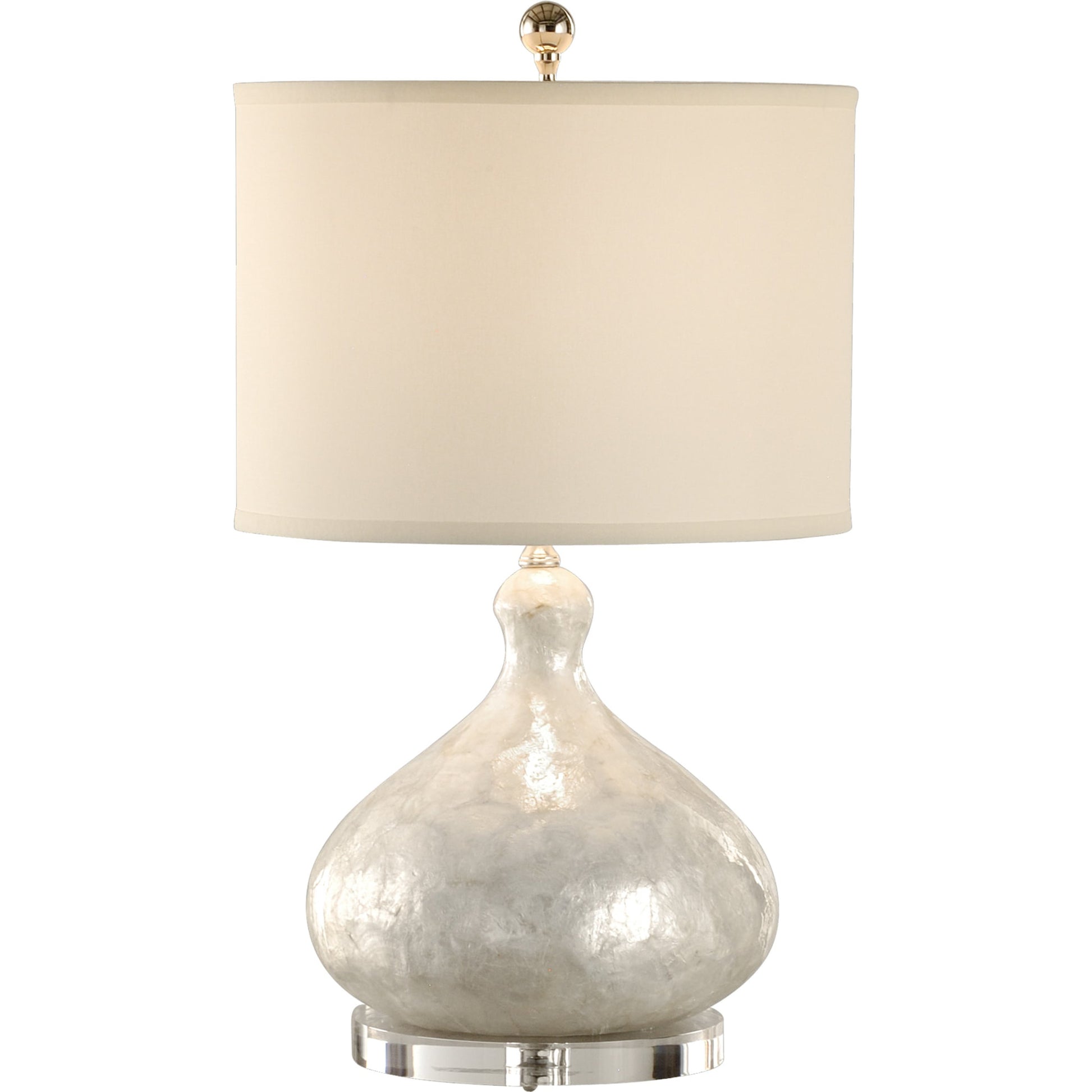 Capiz Shell Bottle Lamp by Wildwood in natural capiz, clear. Made from unique in a modern style.