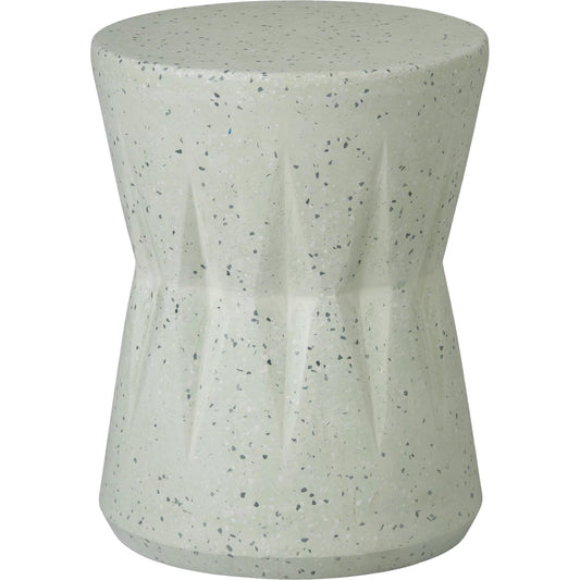 Valor Indoor/Outdoor Stool by Emissary in matte. Made from terrazzo in a unique style.
