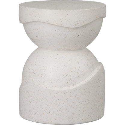 Noah Indoor/Outdoor Stool by Emissary in matte. Made from terrazzo in a unique style.