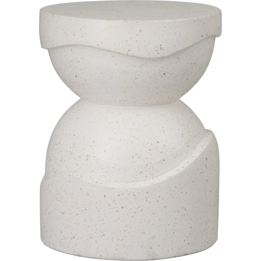 Noah Indoor/Outdoor Stool by Emissary in matte. Made from terrazzo in a unique style.