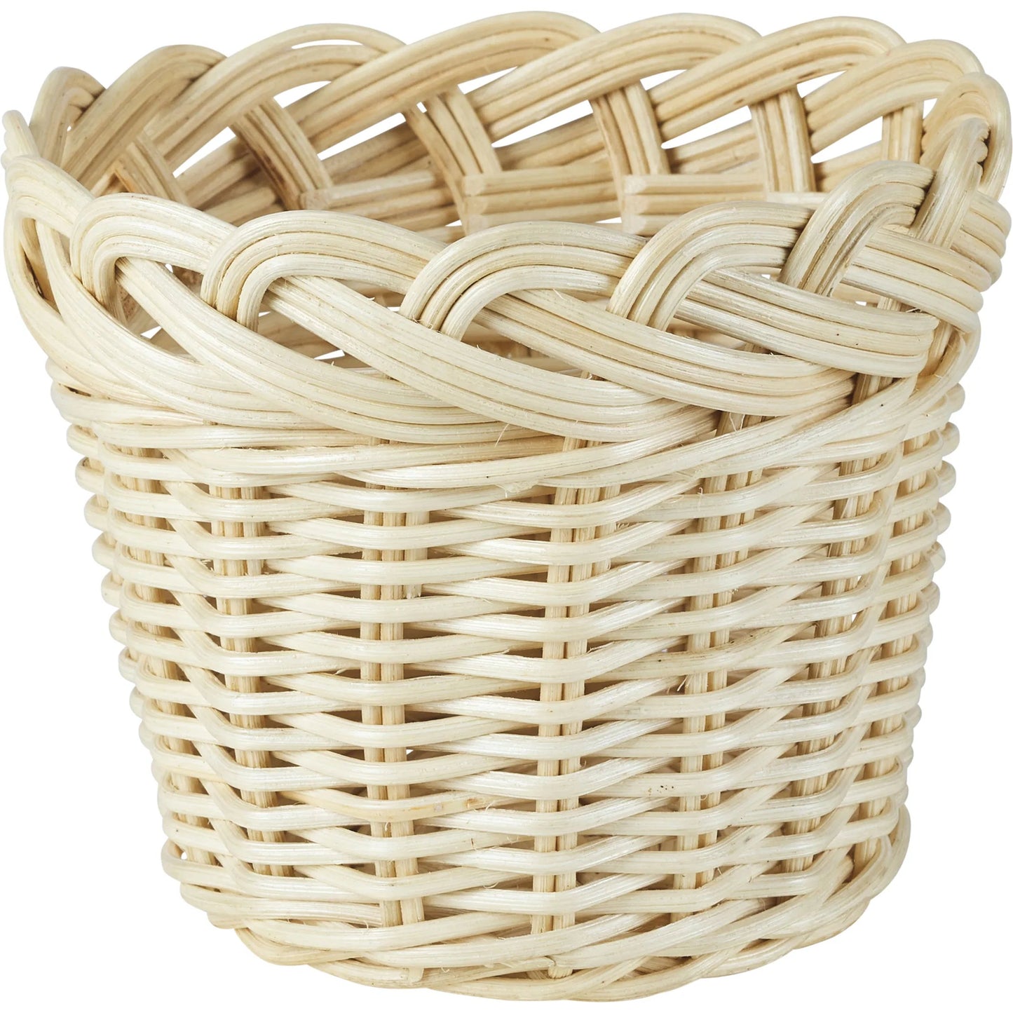 001 SI-2453000 | Primary Silo | Braided Wicker Planter by Chelsea House in tan. Made from rattan in a rustic style.