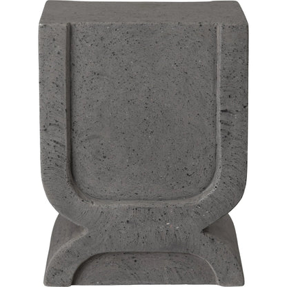 Uri Indoor/Outdoor Stool by Emissary in matte. Made from terrazzo in a unique style.