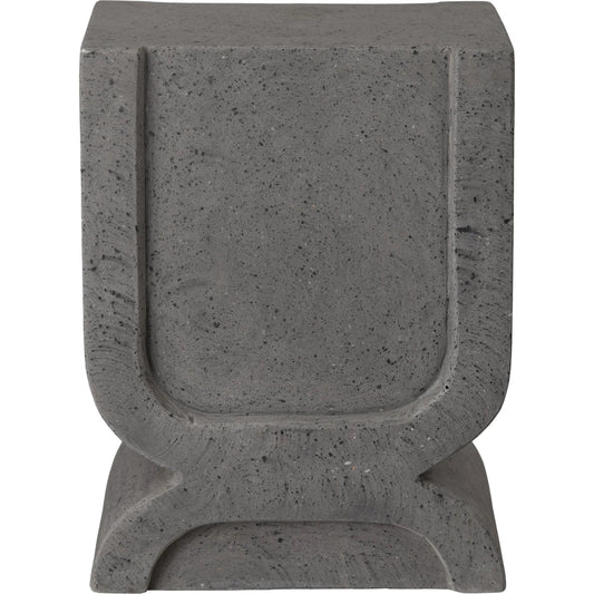 Uri Indoor/Outdoor Stool by Emissary in matte. Made from terrazzo in a unique style.