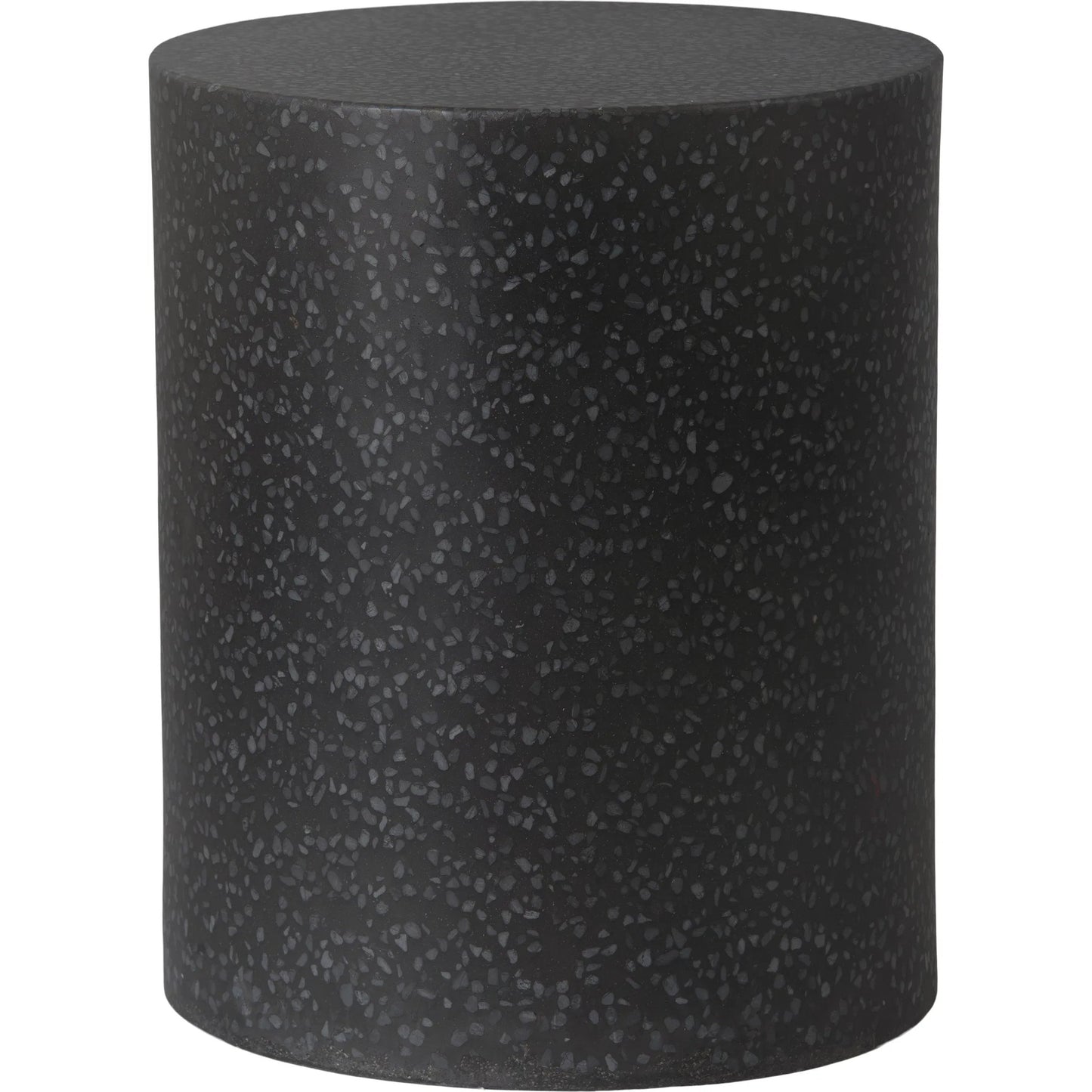 000 SI-2630368 | Primary Silo | Cylindar Indoor/Outdoor Stool by Emissary in matte. Made from terrazzo in a unique style.
