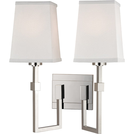 Fletcher Wall Sconce by Hudson Valley. Made from brass in a transitional style.