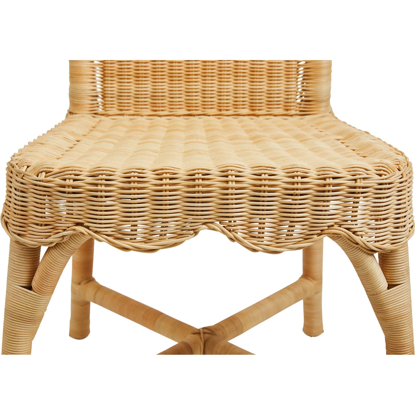 006 SI-2453028 | Closeup | Linton Chair (Set of 2) by Chelsea House in tan. Made from wicker in a rustic style.