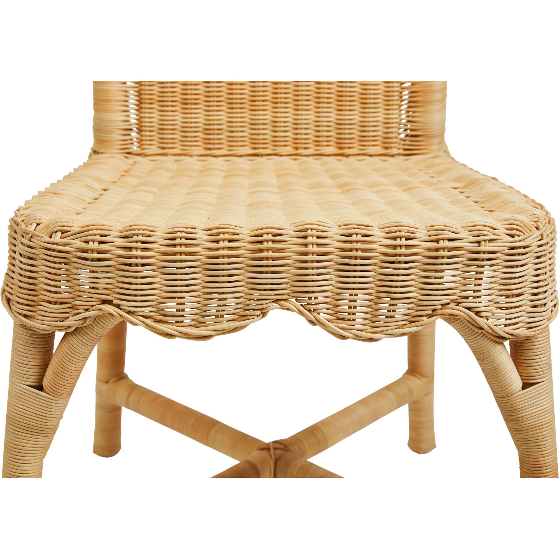 Linton Chair (Set of 2) by Chelsea House in tan. Made from wicker in a rustic style.