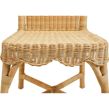 Linton Chair (Set of 2) by Chelsea House in tan. Made from wicker in a rustic style.