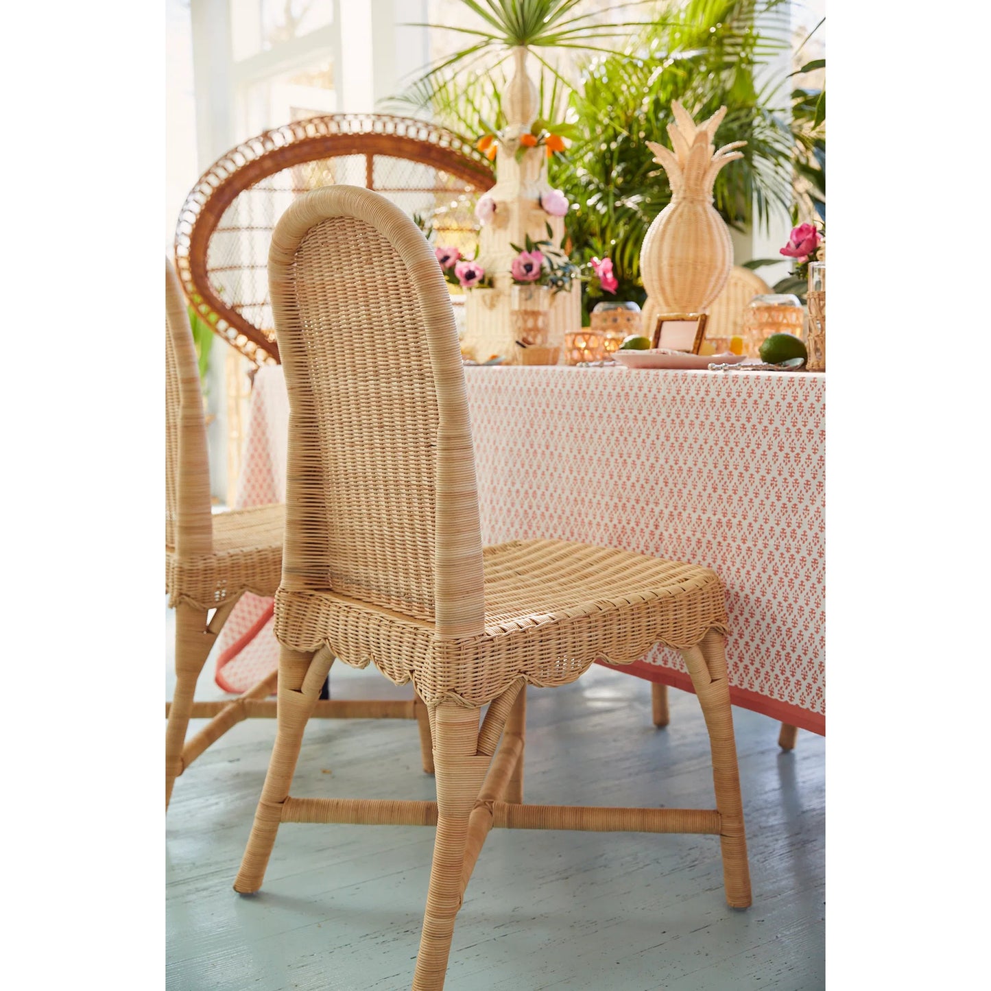 009 SI-2453028 | Lifestyle | Linton Chair (Set of 2) by Chelsea House in tan. Made from wicker in a rustic style.