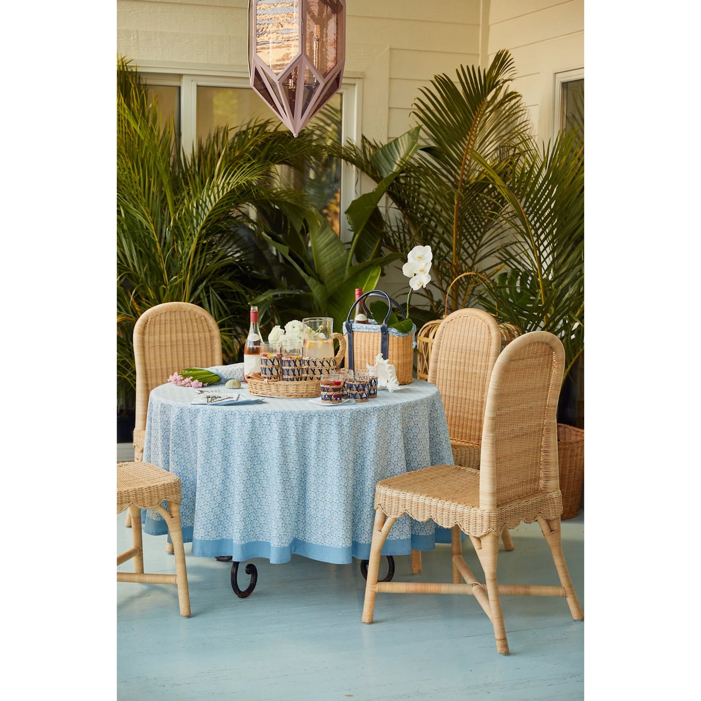 011 SI-2453028 | Lifestyle | Linton Chair (Set of 2) by Chelsea House in tan. Made from wicker in a rustic style.