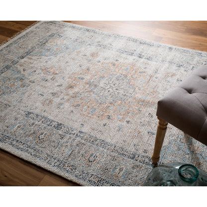 Caldwell Rug - 8798980F by Feizy in ivory, blue, orange. Made from wool, viscose in a unique style.