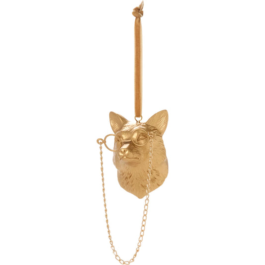 E+E Eloise Ornament 4 (Set of 4) by Accent Decor in gold. Made from resin in a unique style.