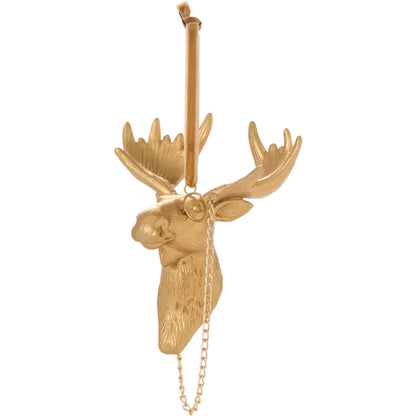 E+E Eugene Ornament 4 (Set of 4) by Accent Decor in gold. Made from resin in a unique style.