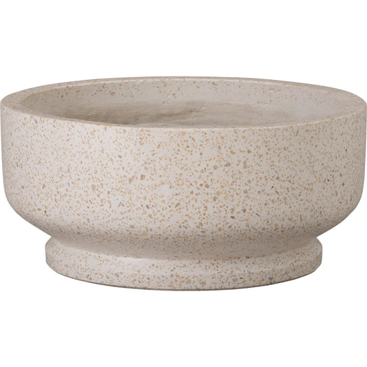 Bowl Indoor/Outdoor Planter by Emissary in terrazzo yellow and matte. Made from terrazzo in a unique style.