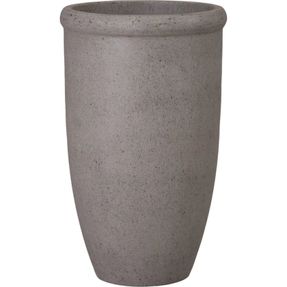 Round Indoor/Outdoor Lip Planter by Emissary in matte. Made from terrazzo in a unique style.