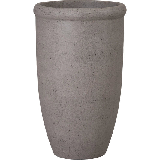 Round Indoor/Outdoor Lip Planter by Emissary in matte. Made from terrazzo in a unique style.