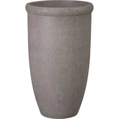 Round Indoor/Outdoor Lip Planter by Emissary in matte. Made from terrazzo in a unique style.