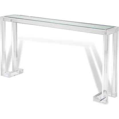 Ava Sofa Table by Interlude Home. Made from acrylic, glass in a modern style.