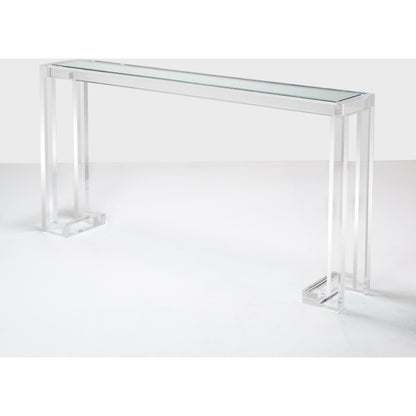 Ava Sofa Table by Interlude Home. Made from acrylic, glass in a modern style.