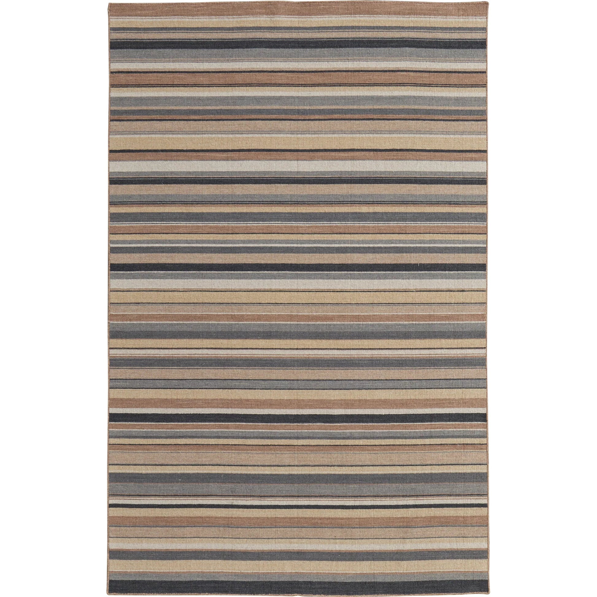 Silva Transitional Stripes Rug - I0499 by Feizy in gold, gray, tan. Made from wool in a unique style.