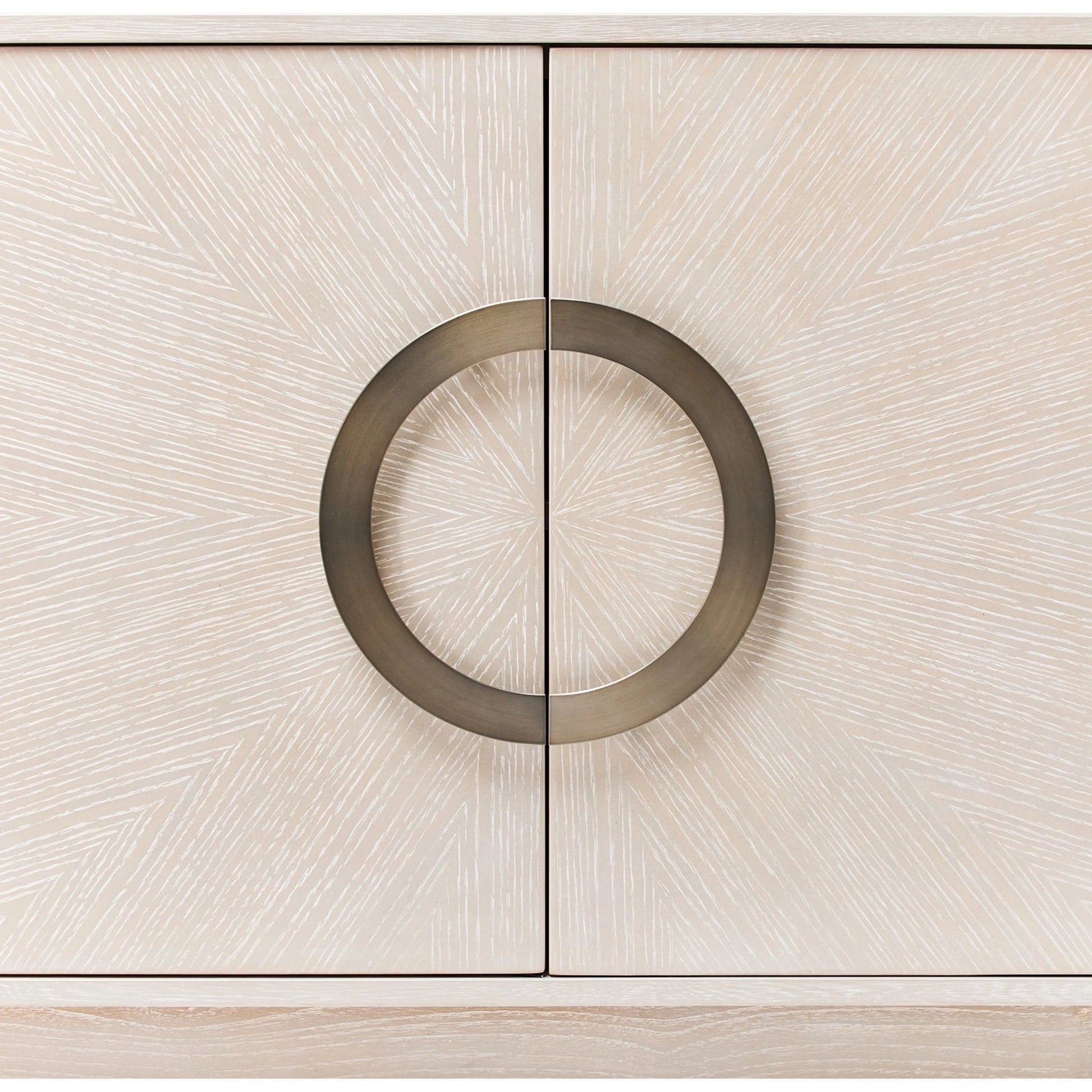 Cabot Credenza by Interlude Home in cliffside grey, brushed steel. Made from oak, steel in a modern style.