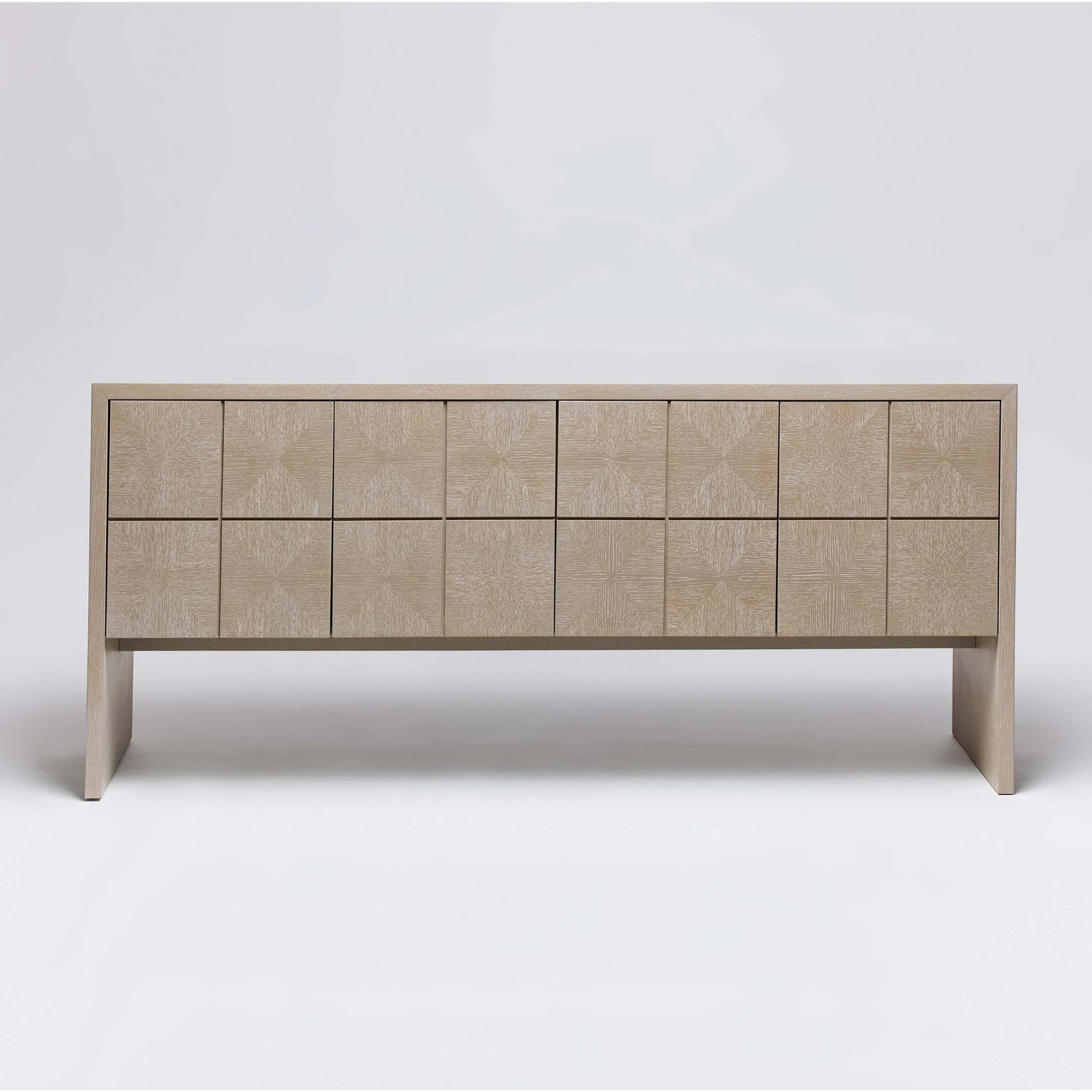Lowell Credenza by Interlude Home in cliffside grey. Made from oak in a modern style.