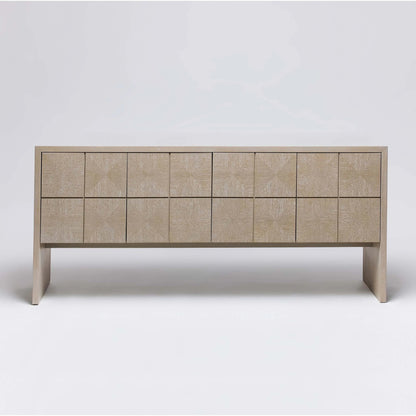 Lowell Credenza by Interlude Home in cliffside grey. Made from oak in a modern style.