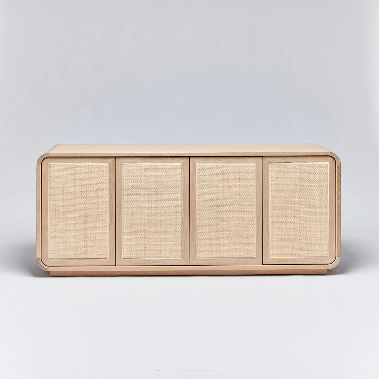 004 SI-2130789 | Additional Silo | Marsh Credenza by Interlude Home in pale natural, blonde. Made from oak, rattan in a cottage & farmhouse style.