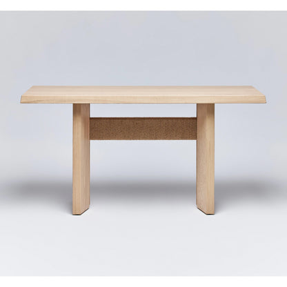 Lummus Console Table by Interlude Home in pale natural. Made from oak in a modern style.