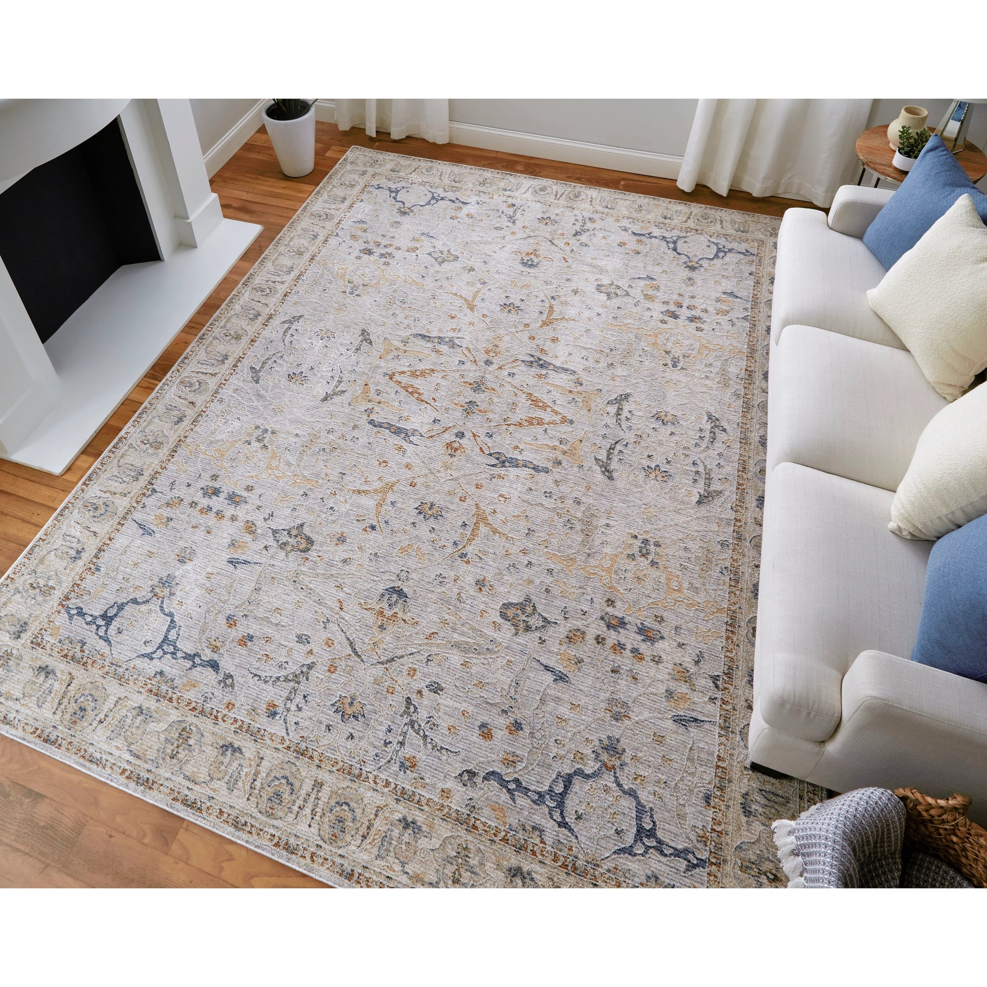 Pasha Transitional Ikat Rug - 39M4F by Feizy. Made from polyester in a unique style.