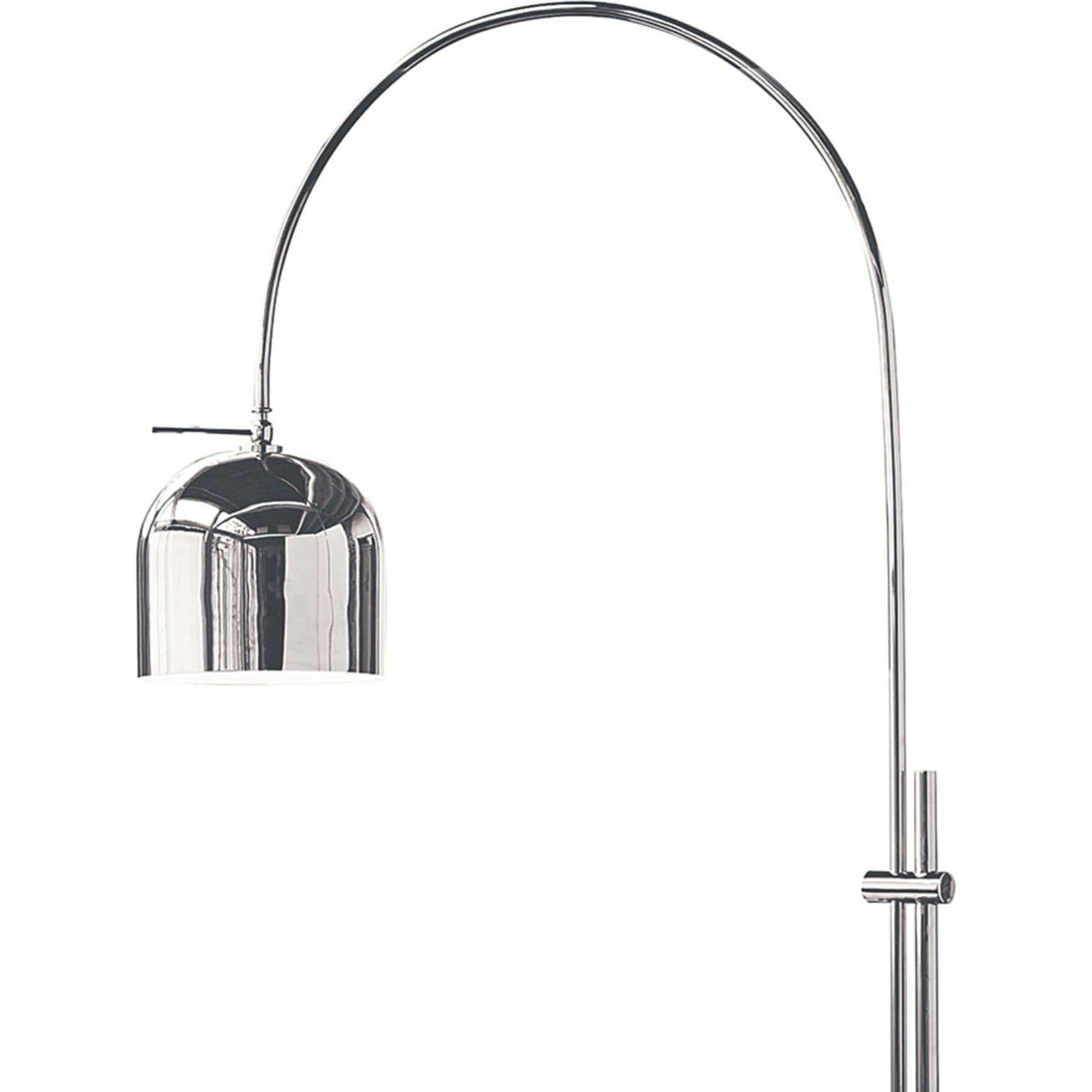 Arc Floor Lamp with Metal Shade by Regina Andrew in nickel and polished nickel. Made from steel in a modern style.