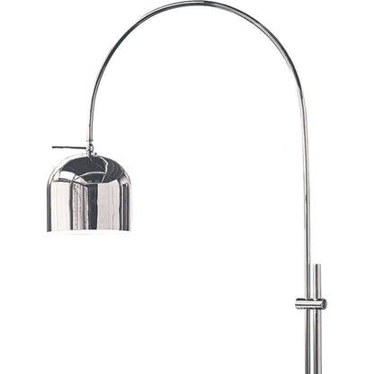 Arc Floor Lamp with Metal Shade by Regina Andrew in nickel and polished nickel. Made from steel in a modern style.