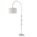 Arc Floor Lamp with Fabric Shade by Regina Andrew. Made from steel in a modern style.