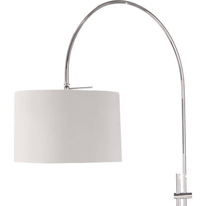 Arc Floor Lamp with Fabric Shade by Regina Andrew. Made from steel in a modern style.