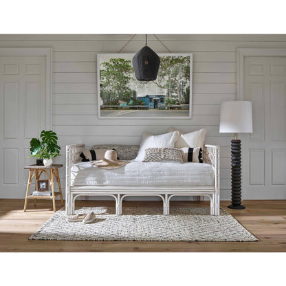 Accordion Floor Lamp by Regina Andrew in ebony and ebony. Made from paulownia wood in a modern style.