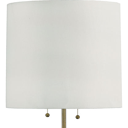 Accordion Floor Lamp by Regina Andrew in ebony and ebony. Made from paulownia wood in a modern style.