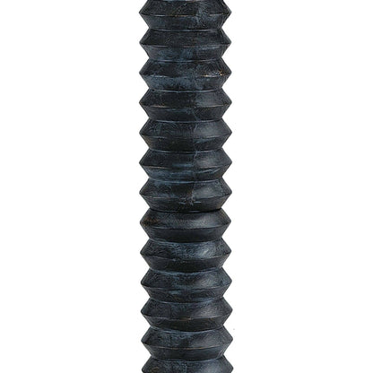 Accordion Floor Lamp by Regina Andrew in ebony and ebony. Made from paulownia wood in a modern style.