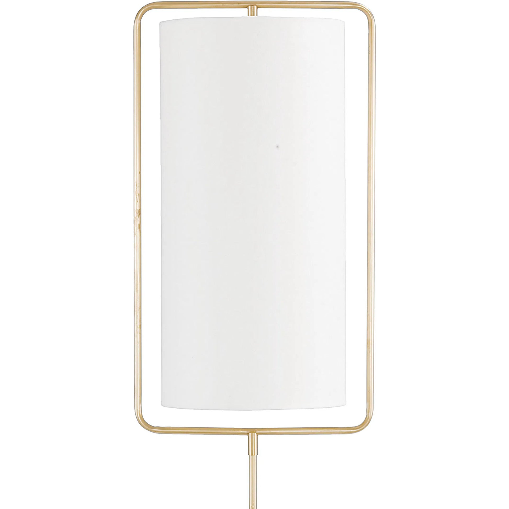 Geo Rectangle Floor Lamp by Regina Andrew in brass and natural brass. Made from steel in a modern style.