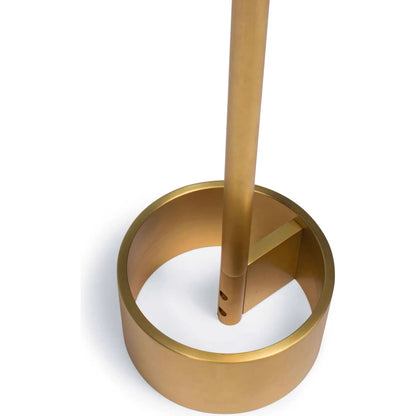 Geo Rectangle Floor Lamp by Regina Andrew in brass and natural brass. Made from steel in a modern style.