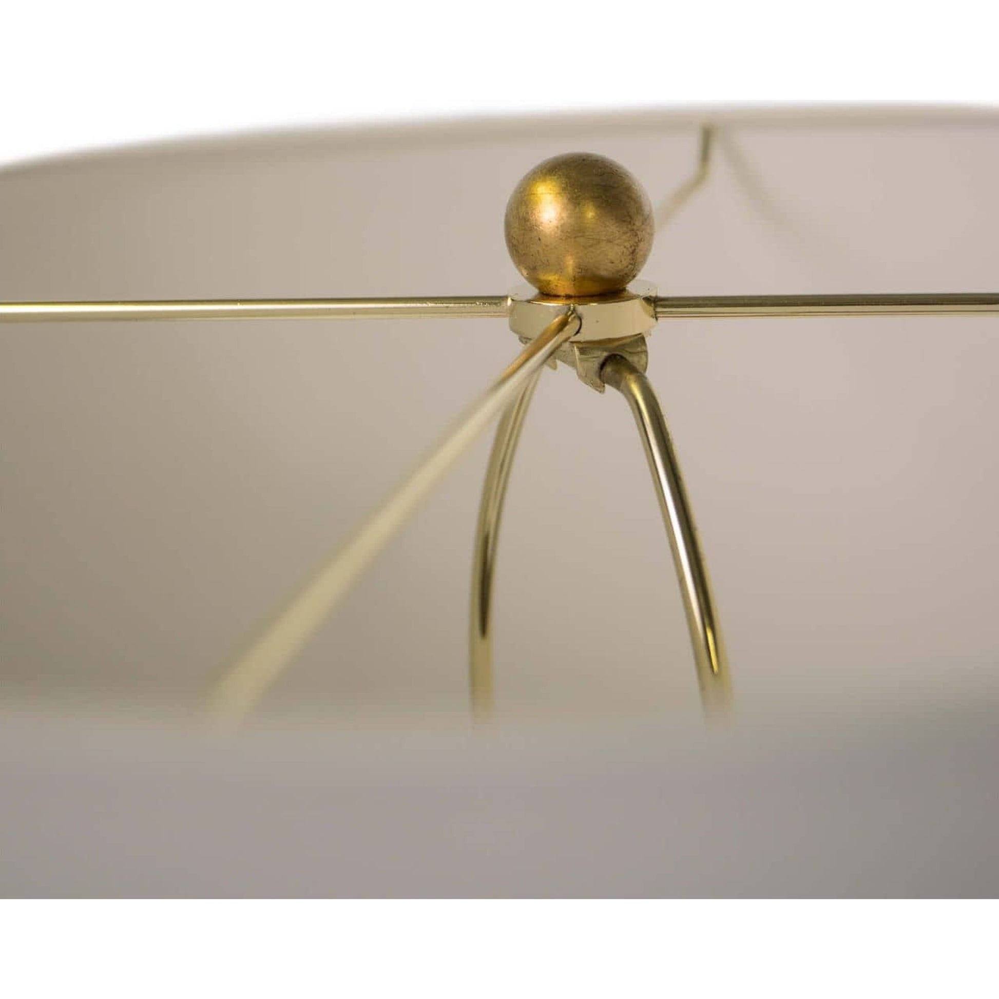 Lillian Floor Lamp by Regina Andrew in gold and gold leaf. Made from iron in a transitional style.
