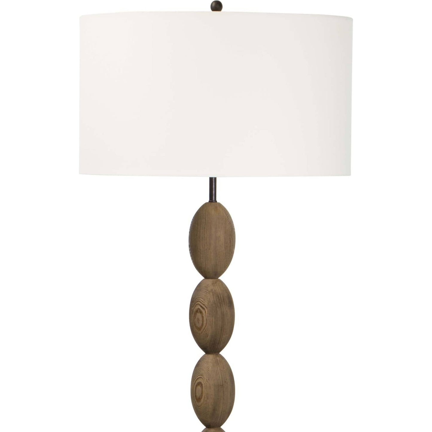 004 S-341490 | Closeup | Buoy Floor Lamp by Regina Andrew in brown. Made from birch wood in a coastal style.