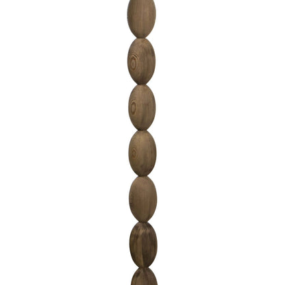 Buoy Floor Lamp by Regina Andrew in brown. Made from birch wood in a coastal style.