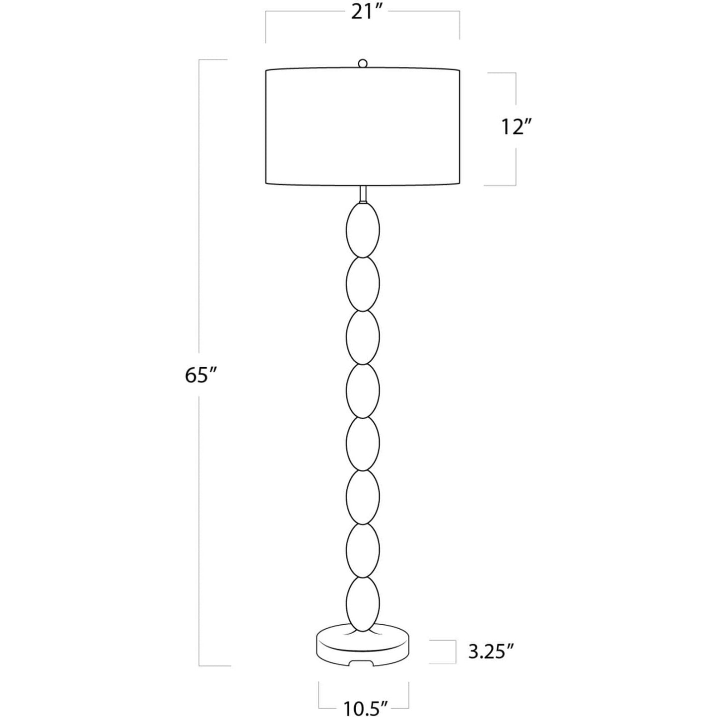 002 S-341490 | Additional Silo | Buoy Floor Lamp by Regina Andrew in brown. Made from birch wood in a coastal style.