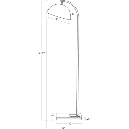 Otto Floor Lamp by Regina Andrew. Made from steel in a transitional style.